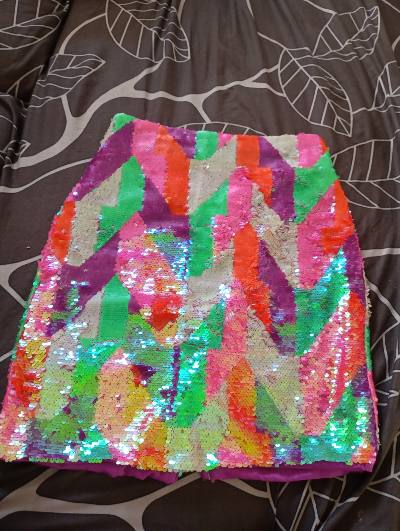 🌈Jupe sequin multicolores 10€ ✨